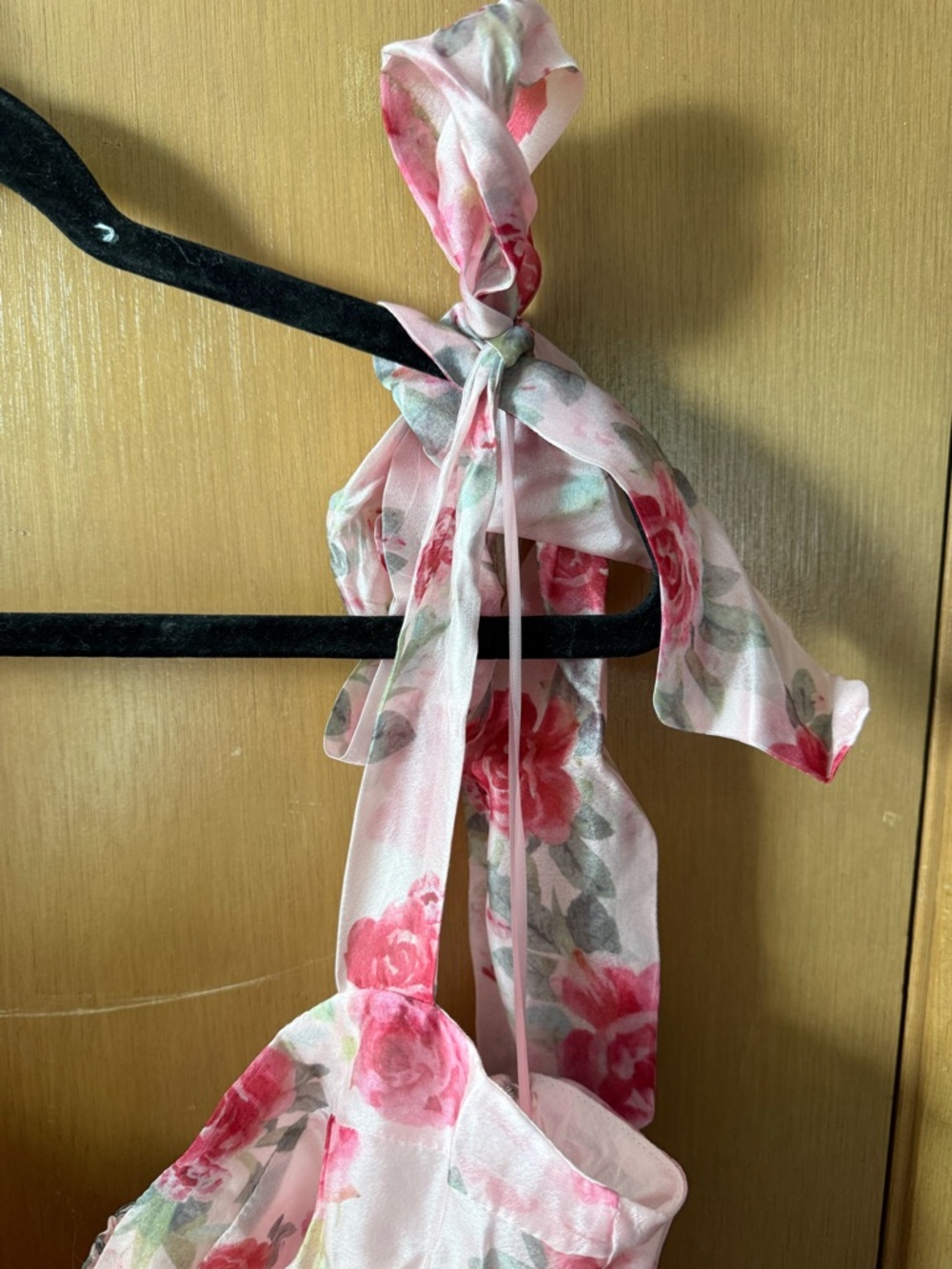 Pink Floral Tiered Midi Dress - One Loved Babe NWT - Picture 4 of 6